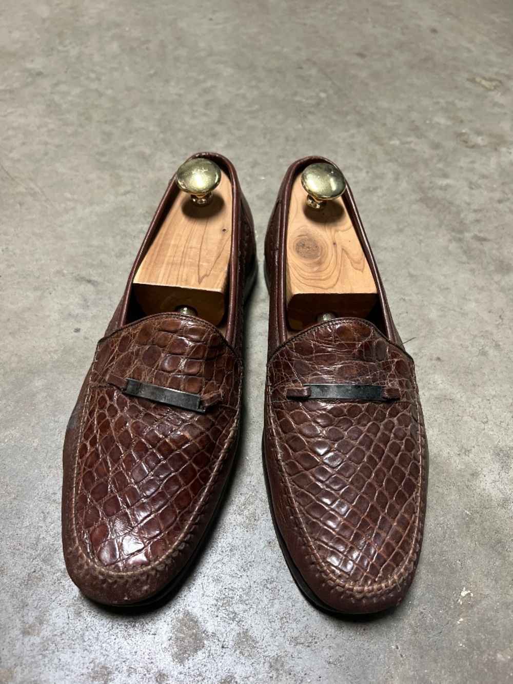 Genuine Crocodile Mens Loafers